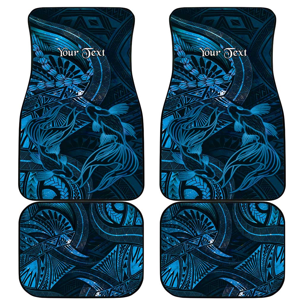 Personalised Polynesia Zodiac Pisces Car Mats Galaxy Polynesian Pattern Chest Tattoo Style LT14 - Polynesian Pride