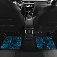 Personalised Polynesia Zodiac Pisces Car Mats Galaxy Polynesian Pattern Chest Tattoo Style LT14 Set 2pcs - Back Blue - Polynesian Pride
