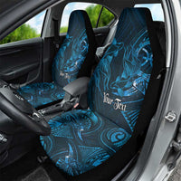 Personalised Polynesia Zodiac Pisces Car Seat Cover Galaxy Polynesian Pattern Chest Tattoo Style LT14 - Polynesian Pride