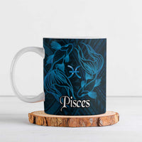 Personalised Polynesia Zodiac Pisces Ceramic Mug Galaxy Polynesian Pattern Chest Tattoo Style