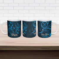 Personalised Polynesia Zodiac Pisces Ceramic Mug Galaxy Polynesian Pattern Chest Tattoo Style