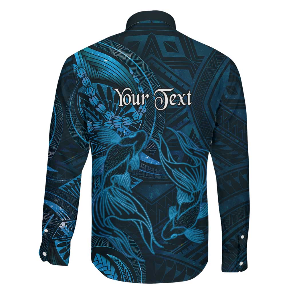 Personalised Polynesia Zodiac Pisces Family Matching Tank Maxi Dress and Hawaiian Shirt Galaxy Polynesian Pattern Chest Tattoo Style LT14 - Polynesian Pride