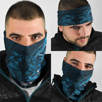 Personalised Polynesia Zodiac Pisces Neck Gaiter Galaxy Polynesian Pattern Chest Tattoo Style
