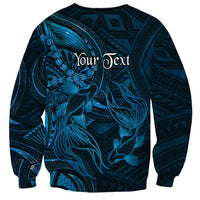 Personalised Polynesia Zodiac Pisces Sweatshirt Galaxy Polynesian Pattern Chest Tattoo Style