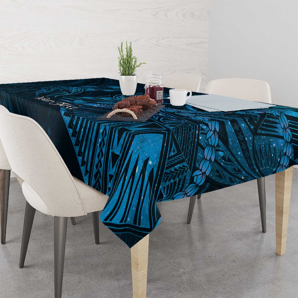 Personalised Polynesia Zodiac Pisces Tablecloth Galaxy Polynesian Pattern Chest Tattoo Style