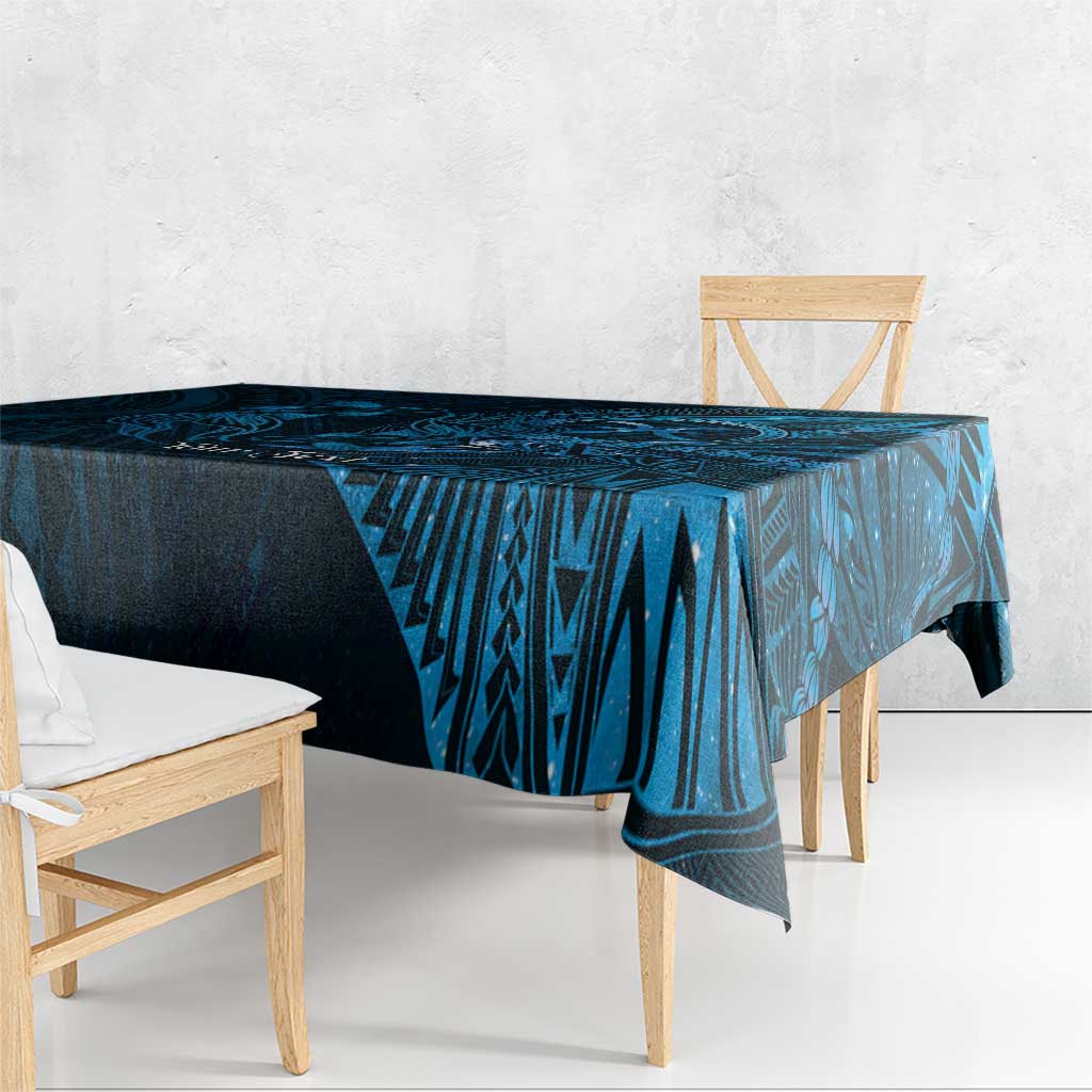 Personalised Polynesia Zodiac Pisces Tablecloth Galaxy Polynesian Pattern Chest Tattoo Style