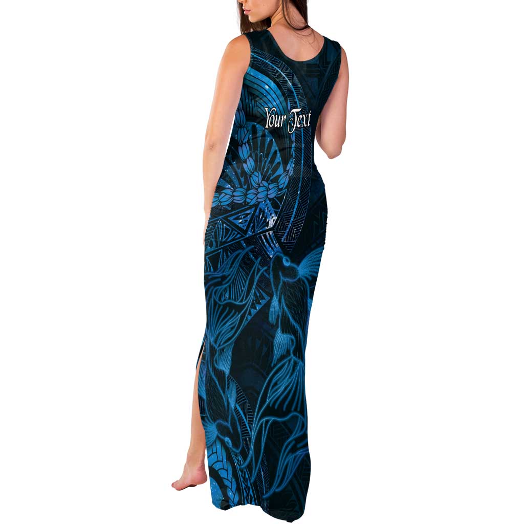 Personalised Polynesia Zodiac Pisces Tank Maxi Dress Galaxy Polynesian Pattern Chest Tattoo Style LT14 - Polynesian Pride