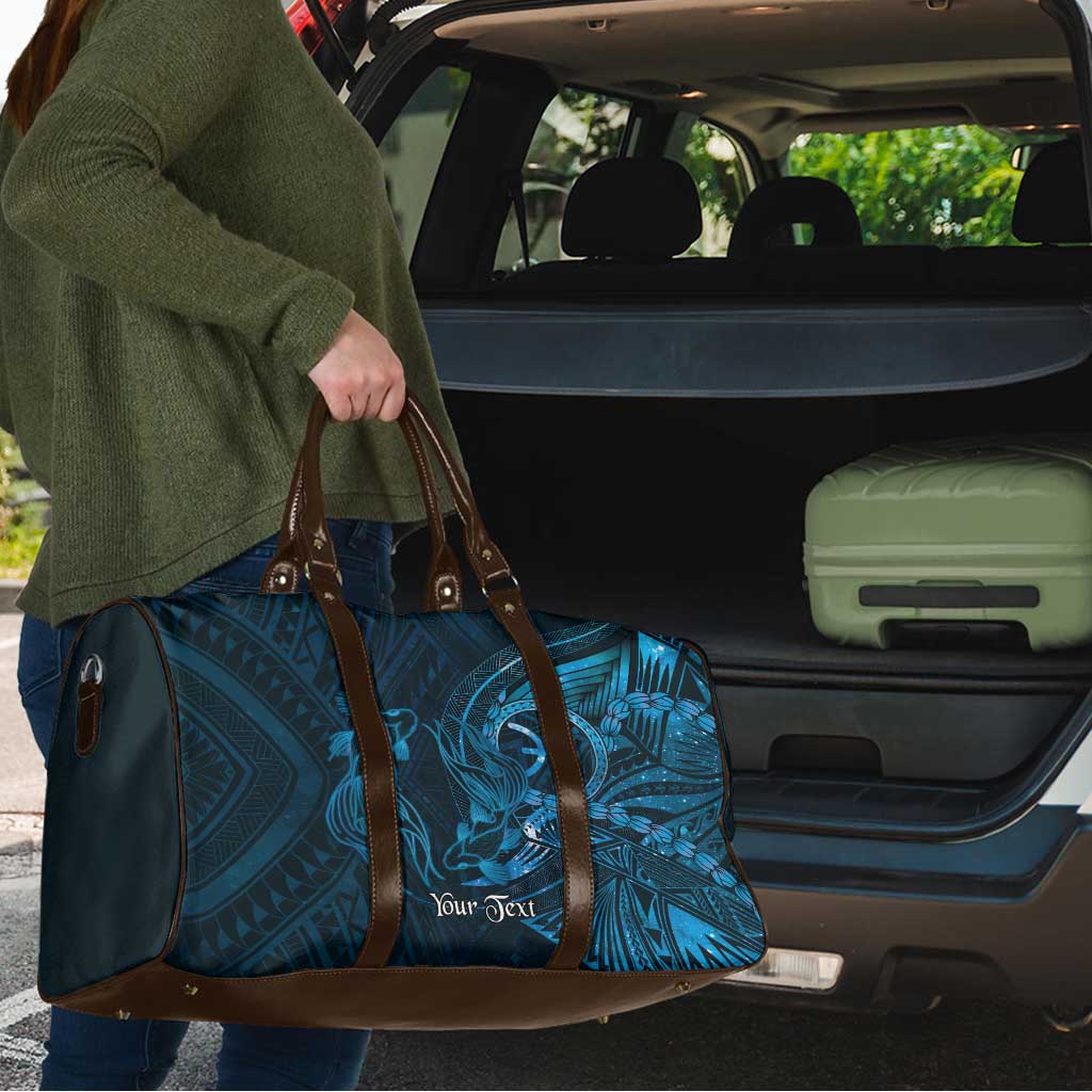 Personalised Polynesia Zodiac Pisces Travel Bag Galaxy Polynesian Pattern Chest Tattoo Style