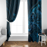 Personalised Polynesia Zodiac Pisces Window Curtain Galaxy Polynesian Pattern Chest Tattoo Style