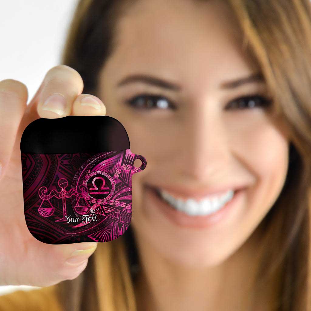 Personalised Polynesia Zodiac Libra AirPods Case Galaxy Polynesian Pattern Chest Tattoo Style