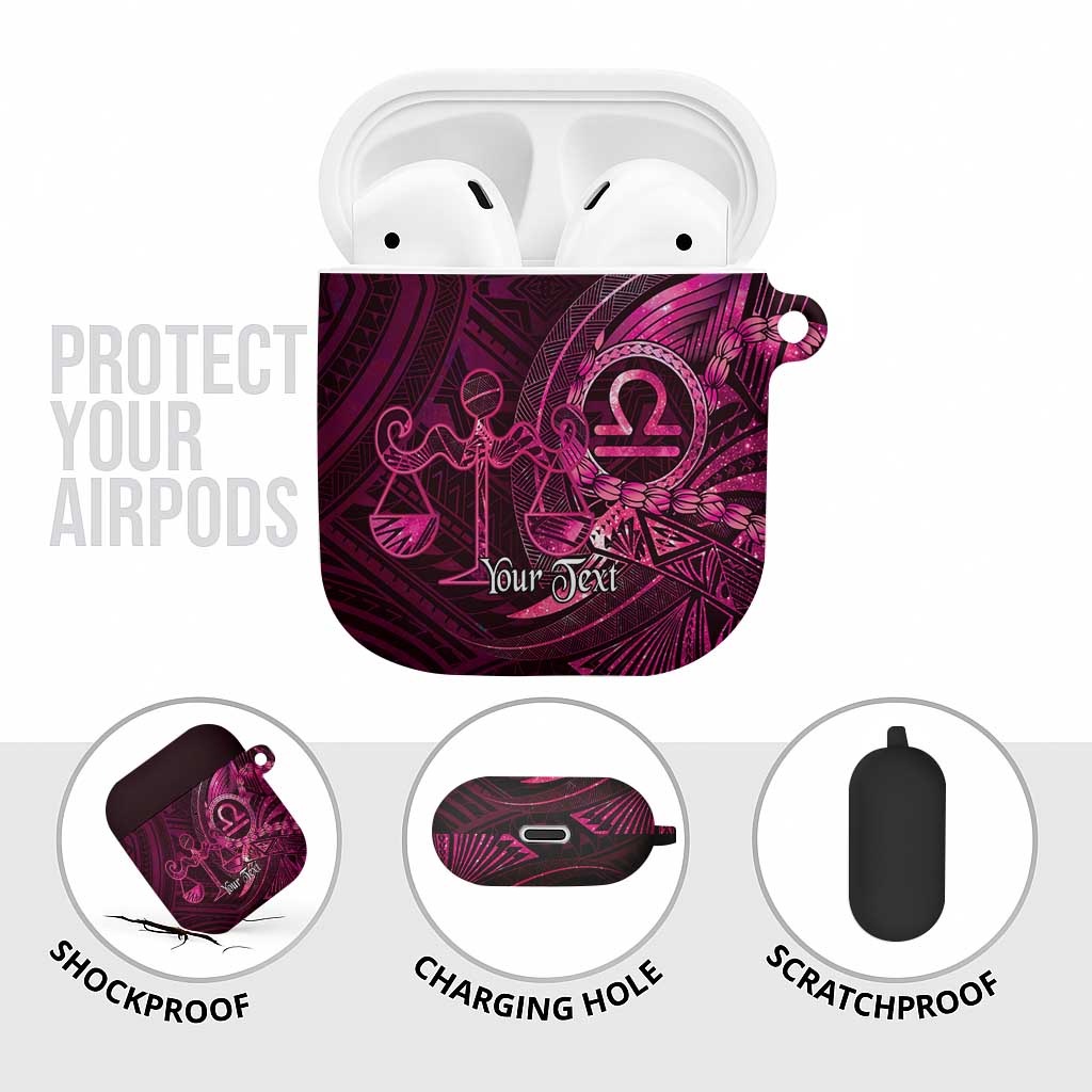 Personalised Polynesia Zodiac Libra AirPods Case Galaxy Polynesian Pattern Chest Tattoo Style