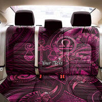 Personalised Polynesia Zodiac Libra Back Car Seat Cover Galaxy Polynesian Pattern Chest Tattoo Style LT14 - Polynesian Pride