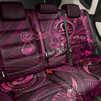 Personalised Polynesia Zodiac Libra Back Car Seat Cover Galaxy Polynesian Pattern Chest Tattoo Style LT14 - Polynesian Pride
