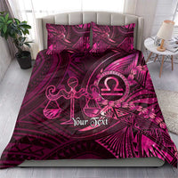 Personalised Polynesia Zodiac Libra Bedding Set Galaxy Polynesian Pattern Chest Tattoo Style