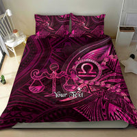 Personalised Polynesia Zodiac Libra Bedding Set Galaxy Polynesian Pattern Chest Tattoo Style