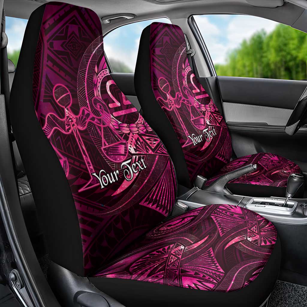 Personalised Polynesia Zodiac Libra Car Seat Cover Galaxy Polynesian Pattern Chest Tattoo Style LT14 - Polynesian Pride