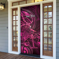 Personalised Polynesia Zodiac Libra Door Cover Galaxy Polynesian Pattern Chest Tattoo Style