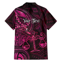 Personalised Polynesia Zodiac Libra Family Matching Long Sleeve Bodycon Dress and Hawaiian Shirt Galaxy Polynesian Pattern Chest Tattoo Style LT14 - Polynesian Pride