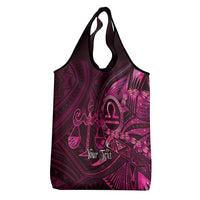 Personalised Polynesia Zodiac Libra Grocery Bag Galaxy Polynesian Pattern Chest Tattoo Style