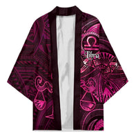 Personalised Polynesia Zodiac Libra Kimono Galaxy Polynesian Pattern Chest Tattoo Style LT14 Unisex Pink - Polynesian Pride