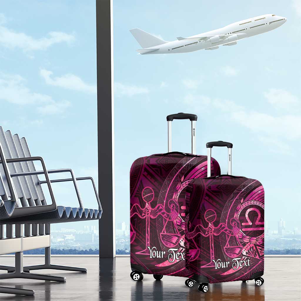 Personalised Polynesia Zodiac Libra Luggage Cover Galaxy Polynesian Pattern Chest Tattoo Style
