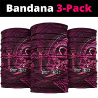 Personalised Polynesia Zodiac Libra Neck Gaiter Galaxy Polynesian Pattern Chest Tattoo Style LT14 package One Size: 25*50cm Pink - Polynesian Pride