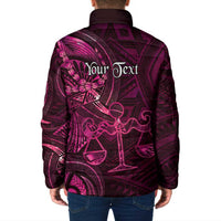 Personalised Polynesia Zodiac Libra Padded Jacket Galaxy Polynesian Pattern Chest Tattoo Style