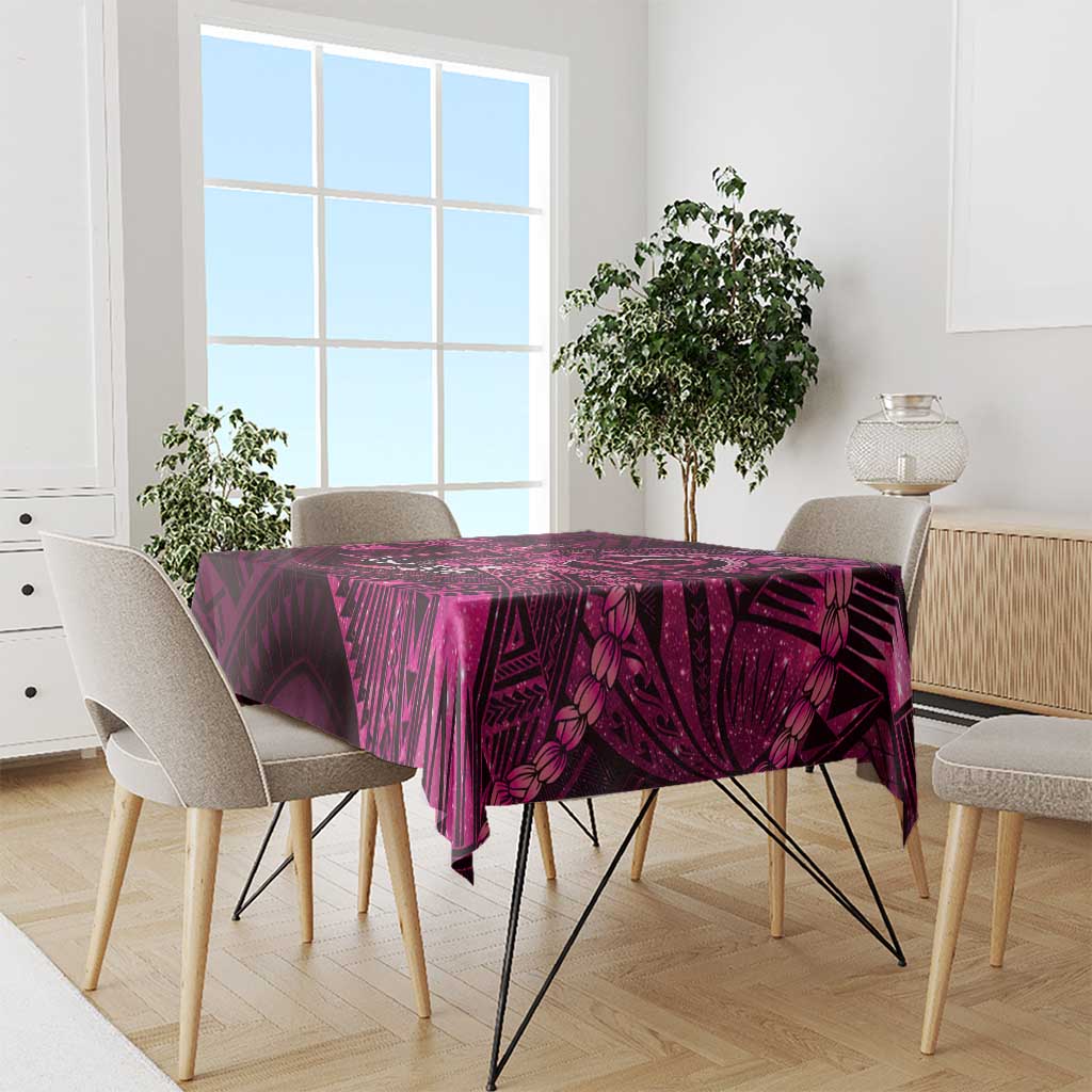 Personalised Polynesia Zodiac Libra Tablecloth Galaxy Polynesian Pattern Chest Tattoo Style LT14 - Polynesian Pride