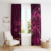Personalised Polynesia Zodiac Libra Window Curtain Galaxy Polynesian Pattern Chest Tattoo Style