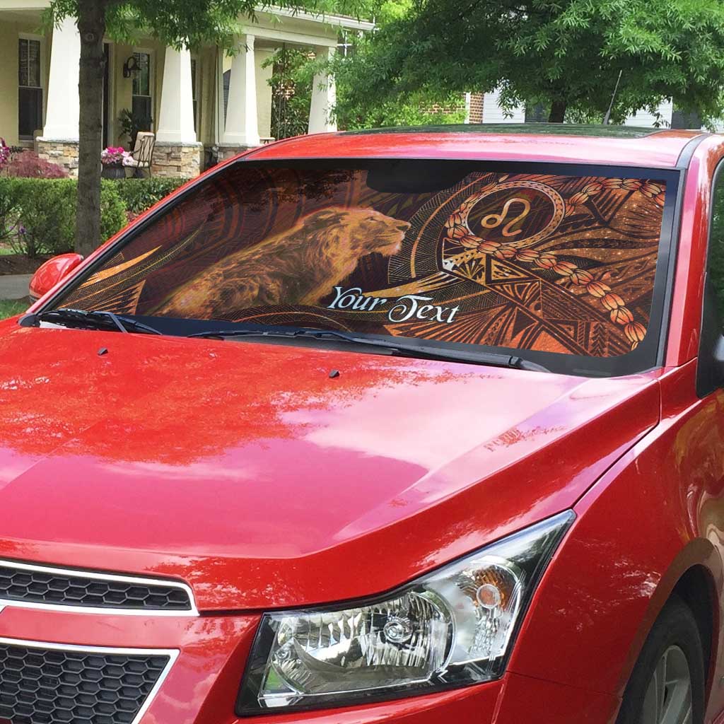 Personalised Polynesia Zodiac Leo Auto Sun Shade Galaxy Polynesian Pattern Chest Tattoo Style LT14 - Polynesian Pride