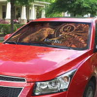 Personalised Polynesia Zodiac Leo Auto Sun Shade Galaxy Polynesian Pattern Chest Tattoo Style LT14 - Polynesian Pride