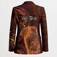 Personalised Polynesia Zodiac Leo Blazer Galaxy Polynesian Pattern Chest Tattoo Style LT14 - Polynesian Pride