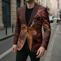 Personalised Polynesia Zodiac Leo Blazer Galaxy Polynesian Pattern Chest Tattoo Style LT14 - Polynesian Pride
