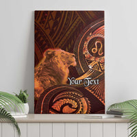 Personalised Polynesia Zodiac Leo Canvas Wall Art Galaxy Polynesian Pattern Chest Tattoo Style LT14 - Polynesian Pride