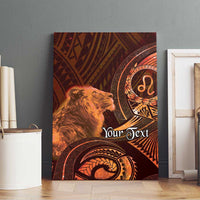Personalised Polynesia Zodiac Leo Canvas Wall Art Galaxy Polynesian Pattern Chest Tattoo Style LT14 - Polynesian Pride