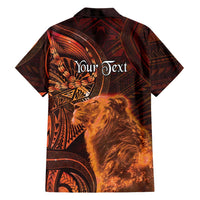 Personalised Polynesia Zodiac Leo Family Matching Off The Shoulder Long Sleeve Dress and Hawaiian Shirt Galaxy Polynesian Pattern Chest Tattoo Style LT14 - Polynesian Pride