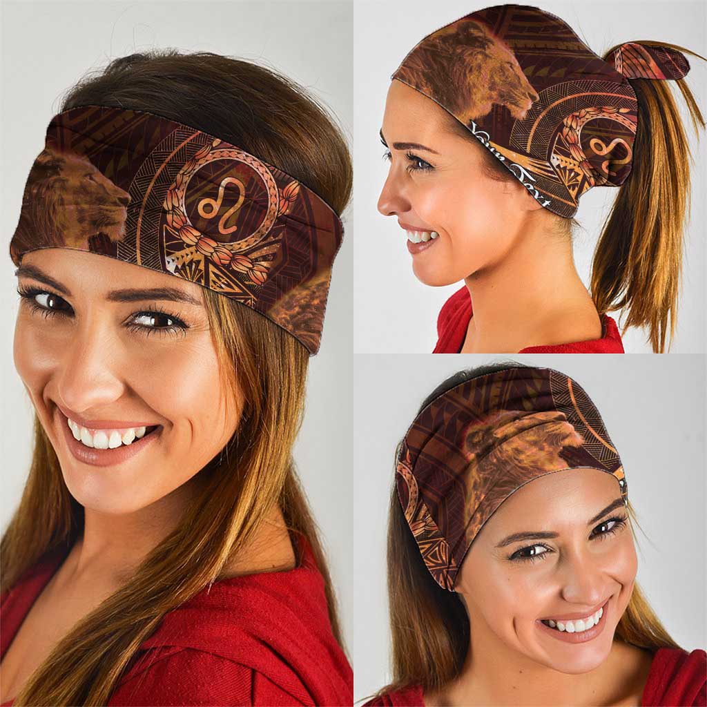 Personalised Polynesia Zodiac Leo Neck Gaiter Galaxy Polynesian Pattern Chest Tattoo Style LT14 - Polynesian Pride