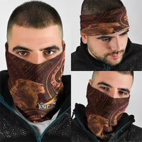 Personalised Polynesia Zodiac Leo Neck Gaiter Galaxy Polynesian Pattern Chest Tattoo Style LT14 - Polynesian Pride