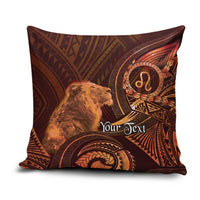 Personalised Polynesia Zodiac Leo Pillow Cover Galaxy Polynesian Pattern Chest Tattoo Style