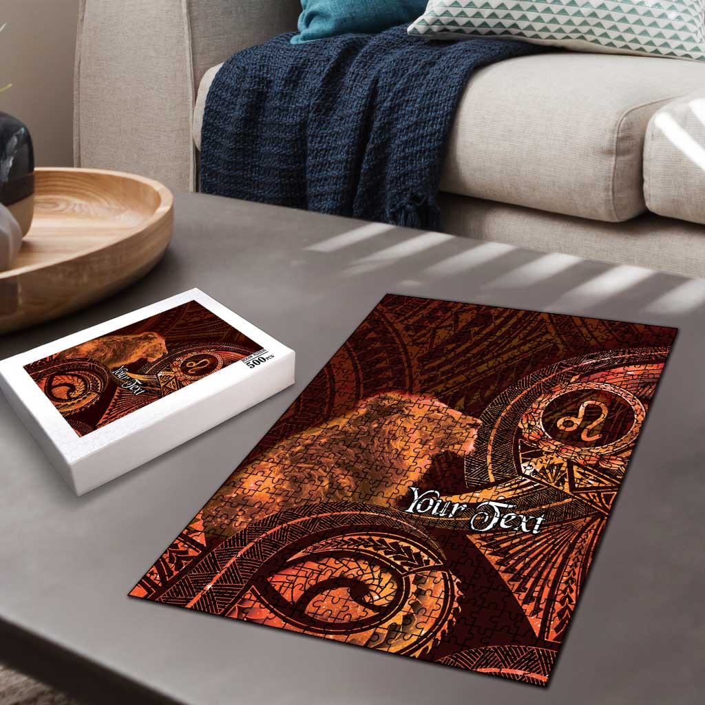 Personalised Polynesia Zodiac Leo Puzzle Galaxy Polynesian Pattern Chest Tattoo Style LT14 - Polynesian Pride