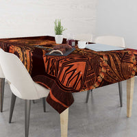Personalised Polynesia Zodiac Leo Tablecloth Galaxy Polynesian Pattern Chest Tattoo Style LT14 - Polynesian Pride
