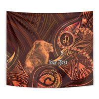 Personalised Polynesia Zodiac Leo Tapestry Galaxy Polynesian Pattern Chest Tattoo Style LT14 - Polynesian Pride