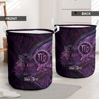 Personalised Polynesia Zodiac Virgo Laundry Basket Galaxy Polynesian Pattern Chest Tattoo Style LT14 - Polynesian Pride