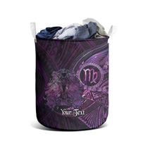 Personalised Polynesia Zodiac Virgo Laundry Basket Galaxy Polynesian Pattern Chest Tattoo Style LT14 - Polynesian Pride