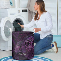 Personalised Polynesia Zodiac Virgo Laundry Basket Galaxy Polynesian Pattern Chest Tattoo Style LT14 - Polynesian Pride