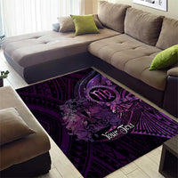 Personalised Polynesia Zodiac Virgo Area Rug Galaxy Polynesian Pattern Chest Tattoo Style LT14 - Polynesian Pride