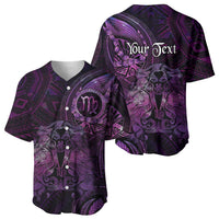 Personalised Polynesia Zodiac Virgo Baseball Jersey Galaxy Polynesian Pattern Chest Tattoo Style LT14 - Polynesian Pride