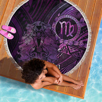 Personalised Polynesia Zodiac Virgo Beach Blanket Galaxy Polynesian Pattern Chest Tattoo Style LT14 - Polynesian Pride