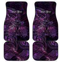 Personalised Polynesia Zodiac Virgo Car Mats Galaxy Polynesian Pattern Chest Tattoo Style