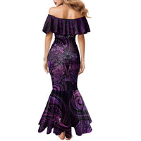 Personalised Polynesia Zodiac Virgo Family Matching Mermaid Dress and Hawaiian Shirt Galaxy Polynesian Pattern Chest Tattoo Style LT14 - Polynesian Pride